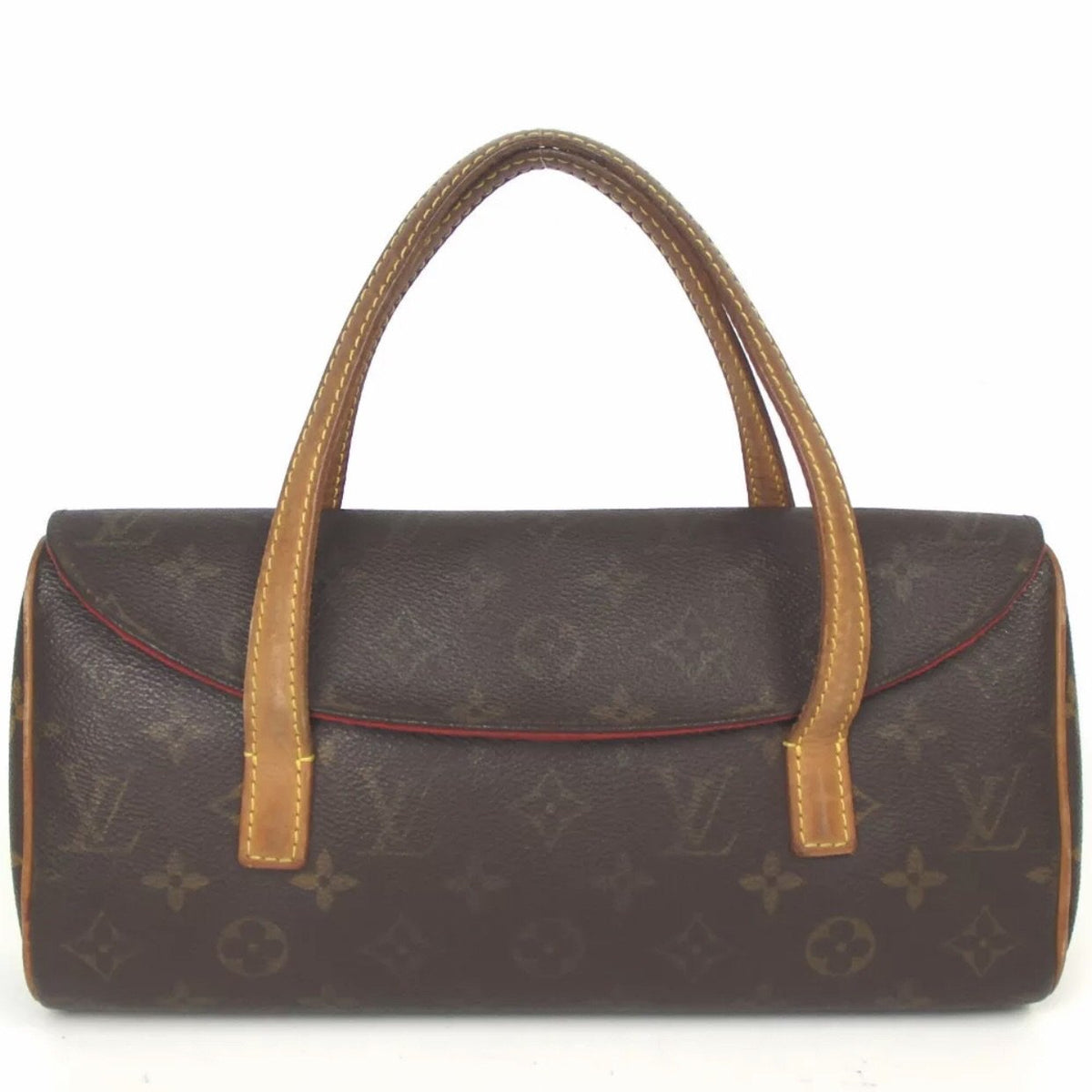 Classic Louis Vuitton Womens Brown Canvas Monogram LV Snap Zipper