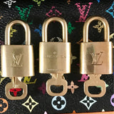 1 Matching Numbered Lock+Key | Louis Vuitton Lock & Key-Lock & Key, Key Holders, Luggage Tags-Louis Vuitton-brass-JustGorgeousStudio.com