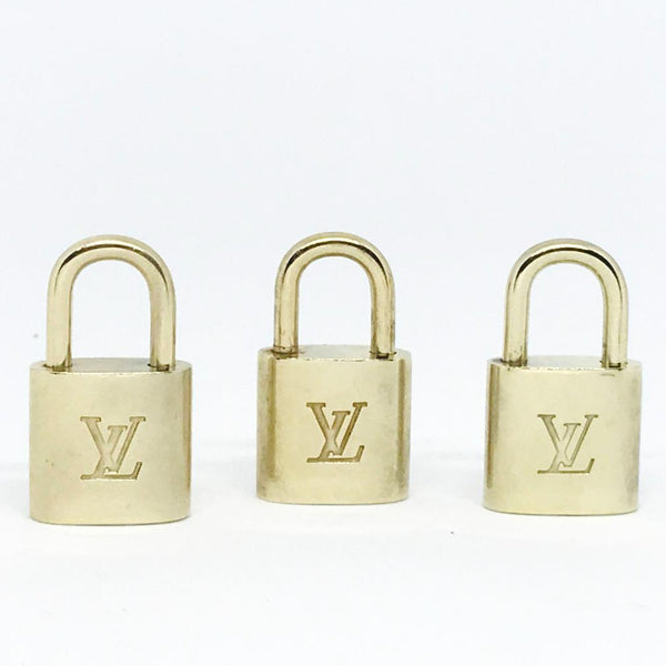 3 Matching Numbered Locks+Keys 3 Louis Vuitton Padlocks & 3 Keys