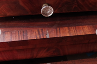 Antique Lyre Mirror Table-Art & Antiques-Just Gorgeous Studio-Brown-JustGorgeousStudio.com