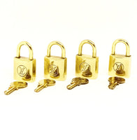 Antique Vintage Louis Vuitton Lock & Key-Lock & Key, Key Holders, Luggage Tags-Louis Vuitton-brass-JustGorgeousStudio.com