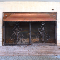 Art Deco Copper Fireplace Surround-Art & Antiques-Just Gorgeous Studio-copper-JustGorgeousStudio.com
