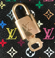 Authentic LOUIS VUITTON lock with two keys new storage hard box