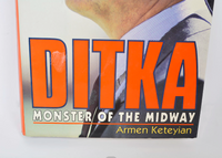 Autographed Mike Ditka Book-Sports Memorabilia-Just Gorgeous Studio-Orange/White/navy/blue-JustGorgeousStudio.com