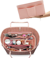 Bag Organizer Shaper-Bags-Just Gorgeous Studio-Pink-Large: 13.4" x 7.1" x 6.7"-JustGorgeousStudio.com