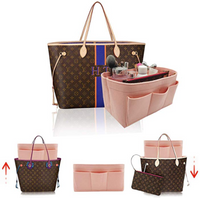 Bag Organizer Shaper-Bags-Just Gorgeous Studio-Pink-Large: 13.4" x 7.1" x 6.7"-JustGorgeousStudio.com