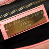 Balenciaga City Motorcycle Bag Framboise Red-Pink-Bags-Balenciaga-Framboise Red/Pink-JustGorgeousStudio.com