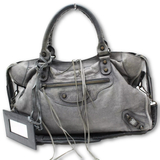 Balenciaga City Motorcycle Bag Grey-Bags-Balenciaga-Grey-JustGorgeousStudio.com