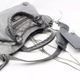 Balenciaga City Motorcycle Bag Grey-Bags-Balenciaga-Grey-JustGorgeousStudio.com