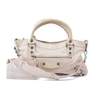 Balenciaga First Classique Motorcycle Le Dix Lariat Pink Leather Shoulder Bag-Bags-Balenciaga-Pink-JustGorgeousStudio.com