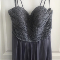 Bill Levkoff Formal Gown-Clothing, Shoes & Accessories-Bill Levkoff-Pewter-5, 10-JustGorgeousStudio.com