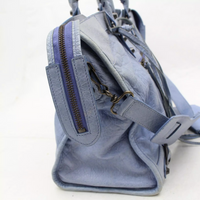 Blue Balenciaga City Motorcycle Bag-Bags-Balenciaga-Blue-JustGorgeousStudio.com