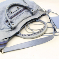Blue Balenciaga City Motorcycle Bag-Bags-Balenciaga-Blue-JustGorgeousStudio.com