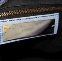 Blue Balenciaga City Motorcycle Bag-Bags-Balenciaga-Blue-JustGorgeousStudio.com