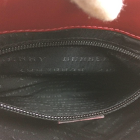 Burberry Check Flap Hobo Shoulder Bag-Bags-Burberry-red/tan-JustGorgeousStudio.com