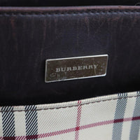 Burberry Check Tote Bag-Bags-Burberry-Black/Tan-JustGorgeousStudio.com