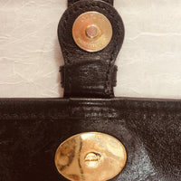 Burberry Navy Check Flap Bag-Bags-Burberry-Navy/Red/White/Black/Gold-JustGorgeousStudio.com