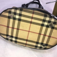 Burberry Nova Check Bucket Bag-Bags-Burberry-Black/Tan-JustGorgeousStudio.com