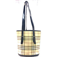 Burberry Nova Check Bucket Bag-Bags-Burberry-Black/Tan-JustGorgeousStudio.com
