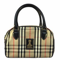 Burberry Nova Check Limited Edition Boston Bag-Bags-Burberry-Black/Tan-JustGorgeousStudio.com