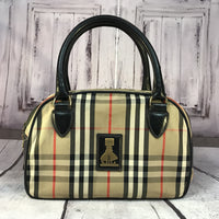 Burberry Nova Check Limited Edition Boston Bag-Bags-Burberry-Black/Tan-JustGorgeousStudio.com