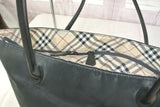 Burberry Nova Check Tote Bag-Bags-Burberry-Black/Tan-JustGorgeousStudio.com