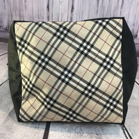 Burberry Nova Check Tote Bag-Bags-Burberry-Black/Tan-JustGorgeousStudio.com