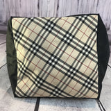 Burberry Nova Check Tote Bag-Bags-Burberry-Black/Tan-JustGorgeousStudio.com