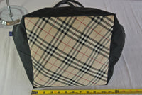 Burberry Nova Check Tote Bag-Bags-Burberry-Black/Tan-JustGorgeousStudio.com