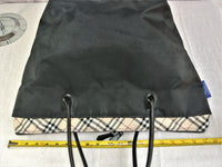 Burberry Nova Check Tote Bag-Bags-Burberry-Black/Tan-JustGorgeousStudio.com