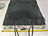 Burberry Nova Check Tote Bag-Bags-Burberry-Black/Tan-JustGorgeousStudio.com