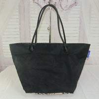 Burberry Nova Check Tote Bag-Bags-Burberry-Black/Tan-JustGorgeousStudio.com