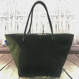 Burberry Nova Check Tote Bag-Bags-Burberry-Black/Tan-JustGorgeousStudio.com
