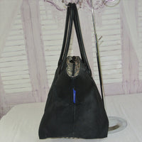Burberry Nova Check Tote Bag-Bags-Burberry-Black/Tan-JustGorgeousStudio.com