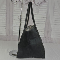 Burberry Nova Check Tote Bag-Bags-Burberry-Black/Tan-JustGorgeousStudio.com