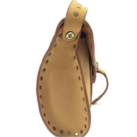 Celine Shoulder Saddle Bag-Bags-Celine-Beige/Tan/Gold-JustGorgeousStudio.com