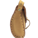 Celine Shoulder Saddle Bag-Bags-Celine-Beige/Tan/Gold-JustGorgeousStudio.com