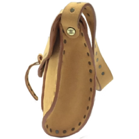 Celine Shoulder Saddle Bag-Bags-Celine-Beige/Tan/Gold-JustGorgeousStudio.com