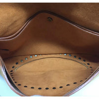 Celine Shoulder Saddle Bag-Bags-Celine-Beige/Tan/Gold-JustGorgeousStudio.com