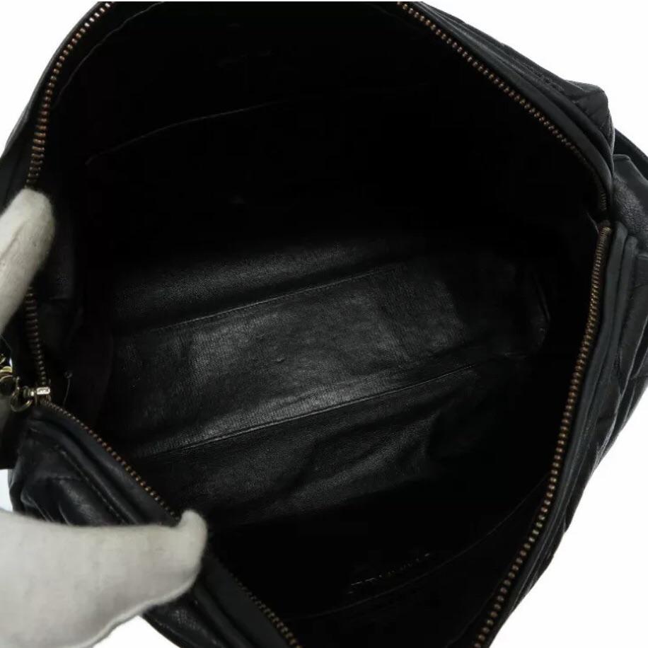 Chanel Black CC Logo Quilted Shoulder Bag