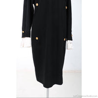 Chanel Boutique Dress-Clothing, Shoes & Accessories-Chanel-Black/white-M/L-JustGorgeousStudio.com