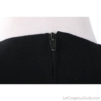 Chanel Boutique Dress-Clothing, Shoes & Accessories-Chanel-Black/white-M/L-JustGorgeousStudio.com