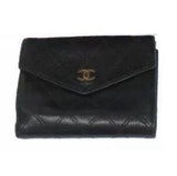 Chanel CC Quilted Bifold Wallet-Wallets & Clutches-Chanel-Black-JustGorgeousStudio.com