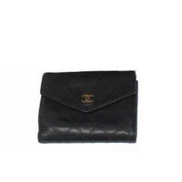 Chanel CC Quilted Bifold Wallet-Wallets & Clutches-Chanel-Black-JustGorgeousStudio.com
