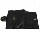 Chanel CC Quilted Bifold Wallet-Wallets & Clutches-Chanel-Black-JustGorgeousStudio.com