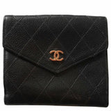 Chanel CC Quilted Bifold Wallet-Wallets & Clutches-Chanel-Black-JustGorgeousStudio.com