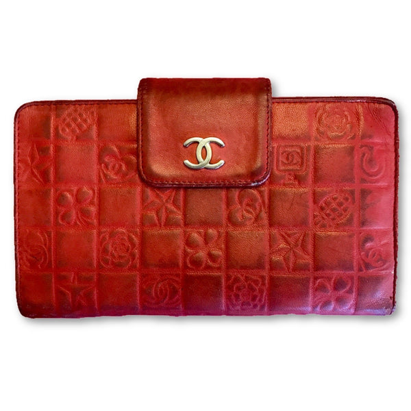 Chanel CC Wallet-Wallets & Clutches-Chanel-red-JustGorgeousStudio.com