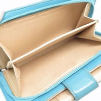 Chanel Camélia Bifold Wallet-Wallets & Clutches-Chanel-Turquoise-JustGorgeousStudio.com