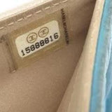 Chanel Camélia Bifold Wallet-Wallets & Clutches-Chanel-Turquoise-JustGorgeousStudio.com