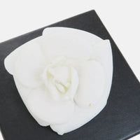 Chanel Camelia Flower Brooch Pin Corsage-Jewelry, Watches, & Sunglasses-Chanel-White-JustGorgeousStudio.com